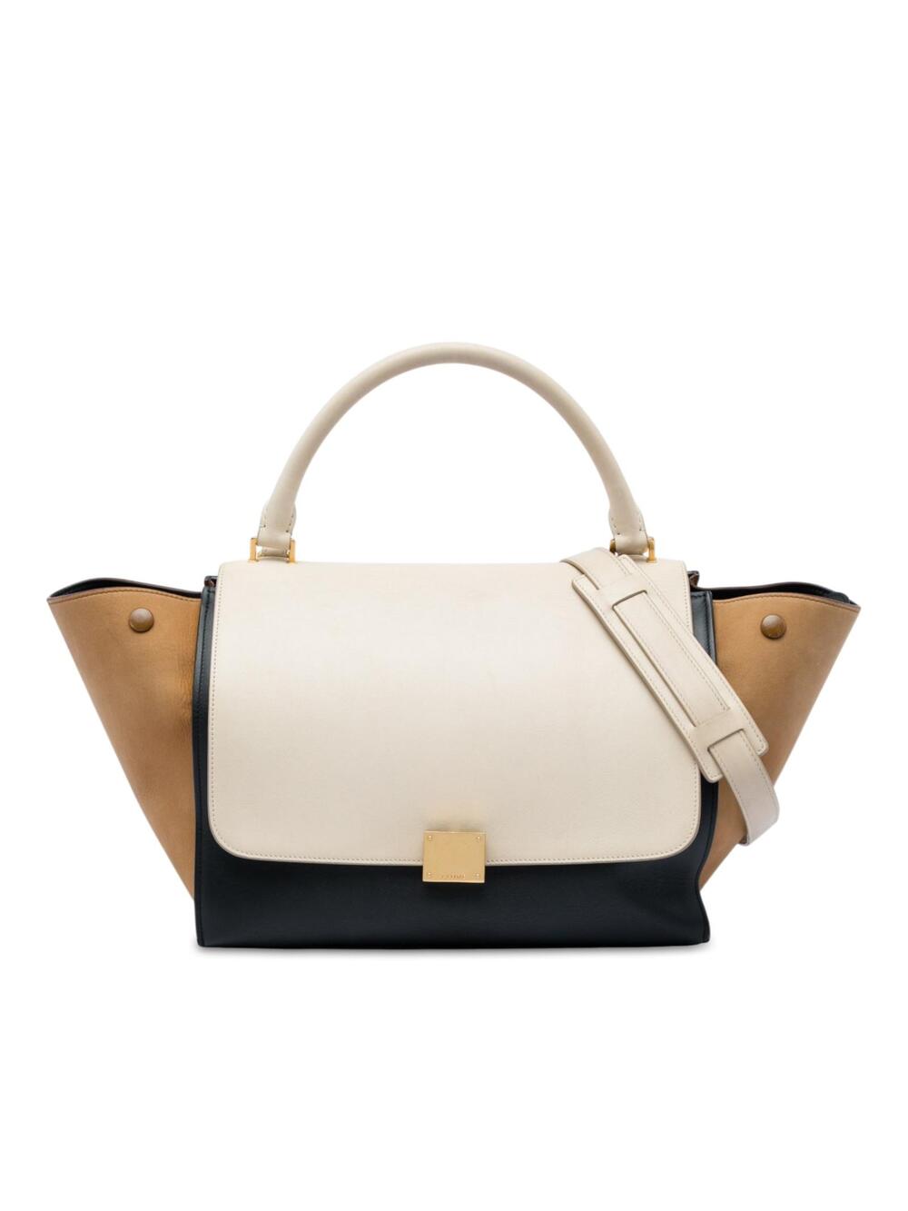 Celine Medium Tricolor Leather Trapeze #362432C57B
